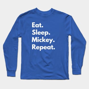 Eat Sleep Mickey Repeat Long Sleeve T-Shirt